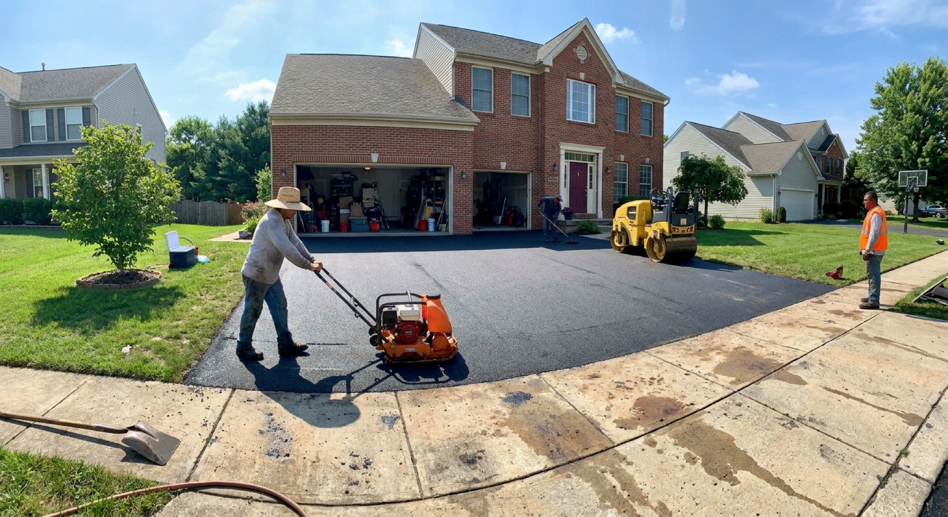Asphalt driveway resurfacing in Loudoun County VA
