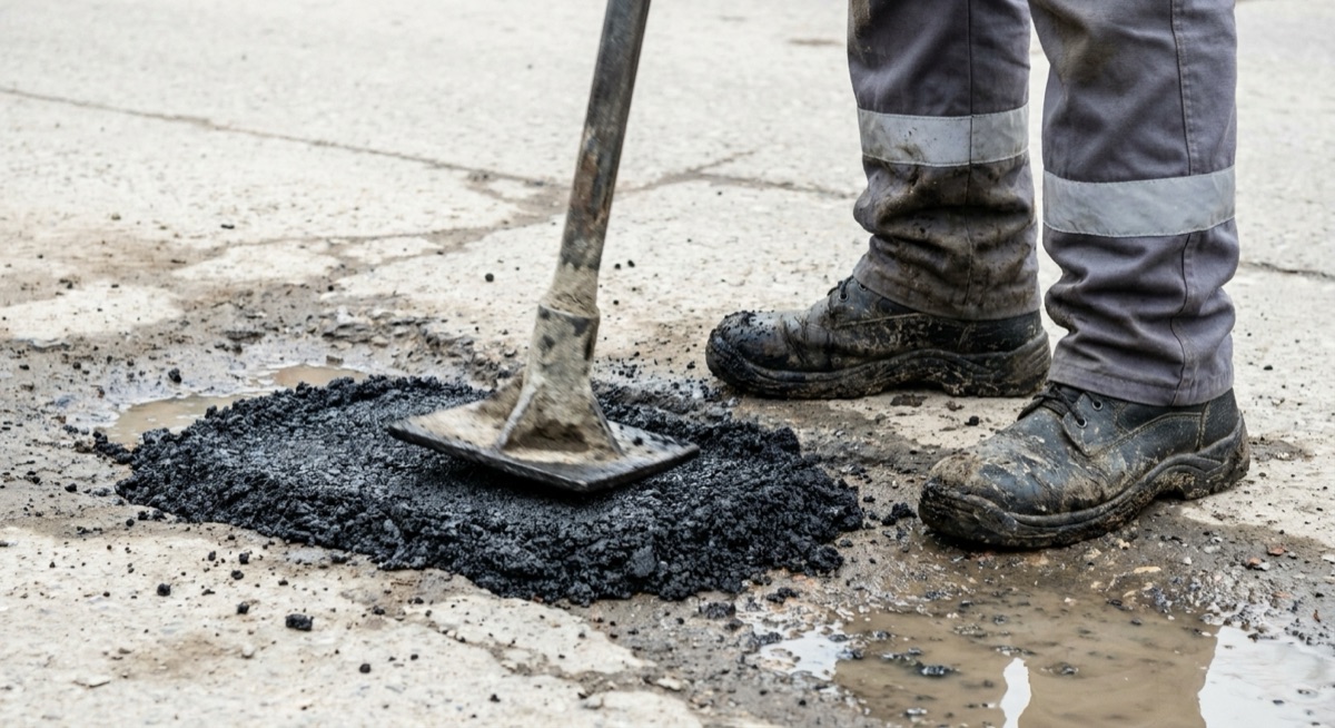 Pothole repair patching Leesburg Loudoun County VA